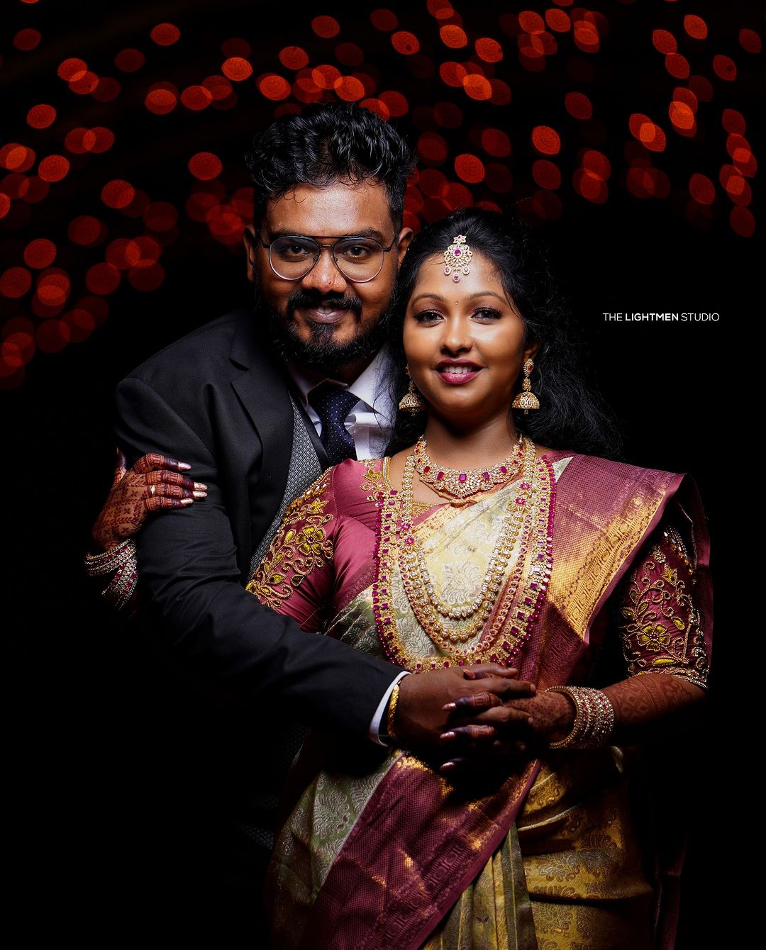 Mr & Mrs Mathesh and Leena 